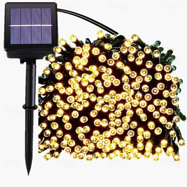 Outdoor Solar String Light 22M 200LED Solar LED String Light Outdoor String Lights 8 Function Fairy Lights Outdoor Waterproof Garden Lawn Courtyard Ch