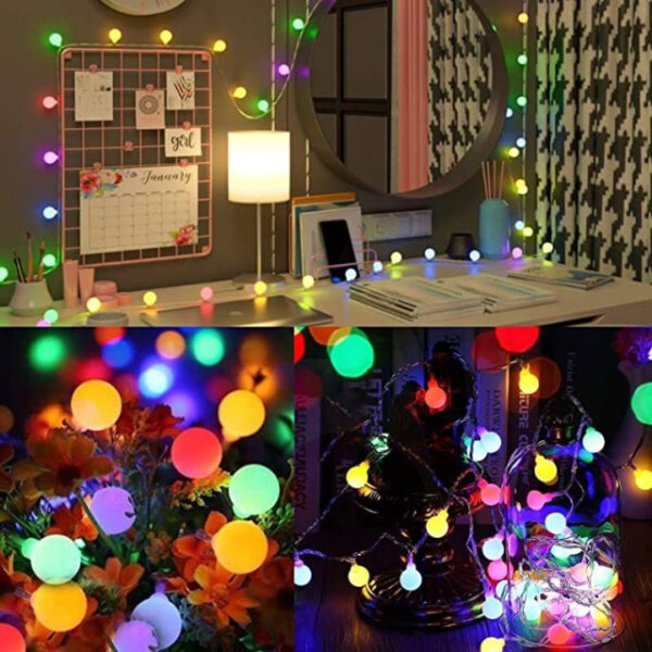 Outdoor Solar String Light Solar LED String Lights Matte Bulb Warm White Colorful White 8 Mode Outdoor Waterproof 7M 50LEDs Fairy Lights Christmas Wed