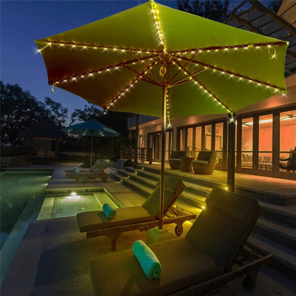 Patio Umbrella Lights Solar Powered 104 LEDs Cordless Outdoor Lighting for Patio Backyard Umbrella Outdoor Garden Decor 2025 - US $15.49