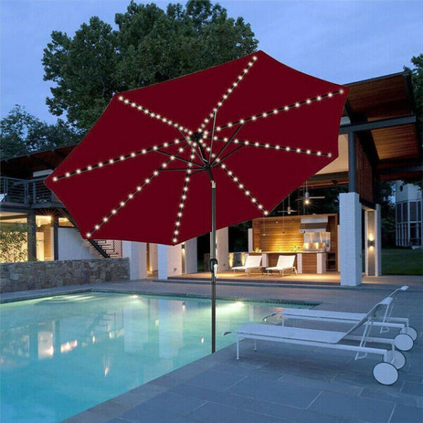 Patio Umbrella Lights Solar Powered 104 LEDs Cordless Outdoor Lighting for Patio Backyard Umbrella Outdoor Garden Decor 2025 - US $15.49