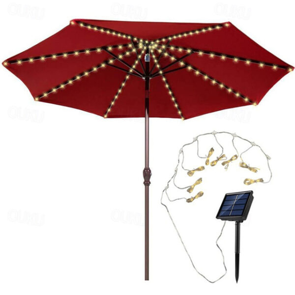 Patio Umbrella Lights Solar Powered 104 LEDs Cordless Outdoor Lighting for Patio Backyard Umbrella Outdoor Garden Decor 2025 - US $15.49