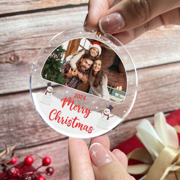 Personalized Photo Christmas Ornament 2D Acrylic Customed Christmas Tree Ornaments Xmas Decoration Hanging Pendant Gifts 2025 - US $6.99