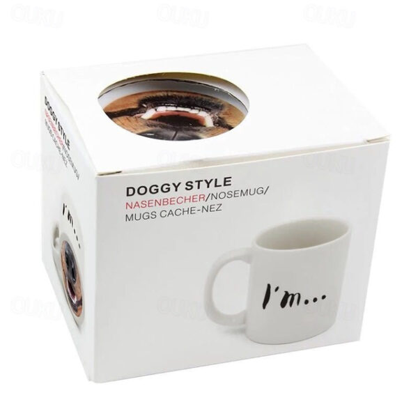 Pig Nose Ceramic Mug Dog Nose Ceramic Mug Coffee Cup Tea Milk Drink Cups as Funny and Unique Gift 400 ml 2025 - US $6.49