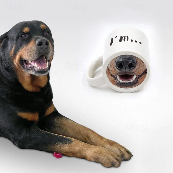 Pig Nose Ceramic Mug Dog Nose Ceramic Mug Coffee Cup Tea Milk Drink Cups as Funny and Unique Gift 400 ml 2025 - US $6.49