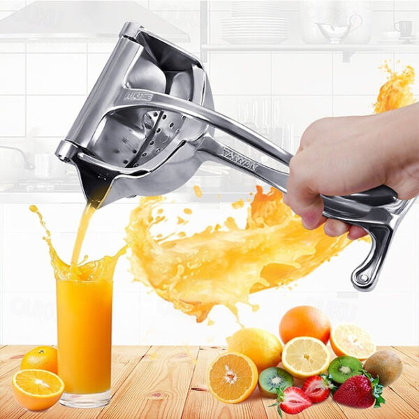 Silver Metal Manual Juicer Fruit Squeezer Juice Lemon Orange Press Household Multifunctional Kitchen Drinkware Supplies 2025 - US $25.99