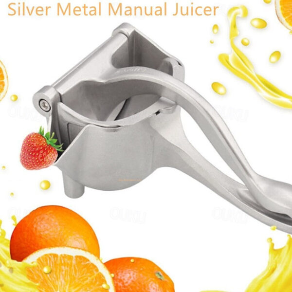 Silver Metal Manual Juicer Fruit Squeezer Juice Lemon Orange Press Household Multifunctional Kitchen Drinkware Supplies 2025 - US $25.99