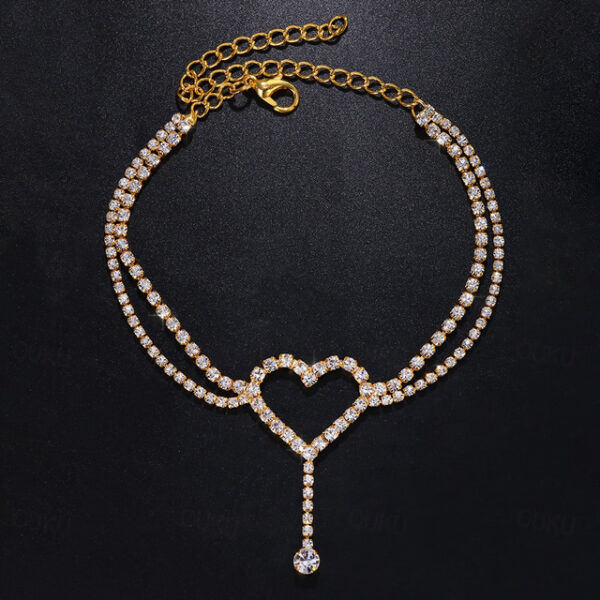 Women's Fashion Outdoor Heart Anklet 2025 - US $6.99