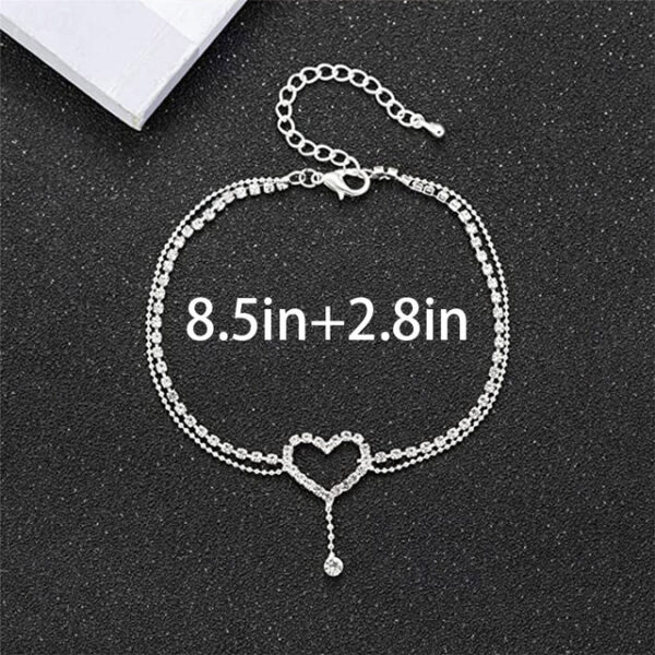 Women's Fashion Outdoor Heart Anklet 2025 - US $6.99