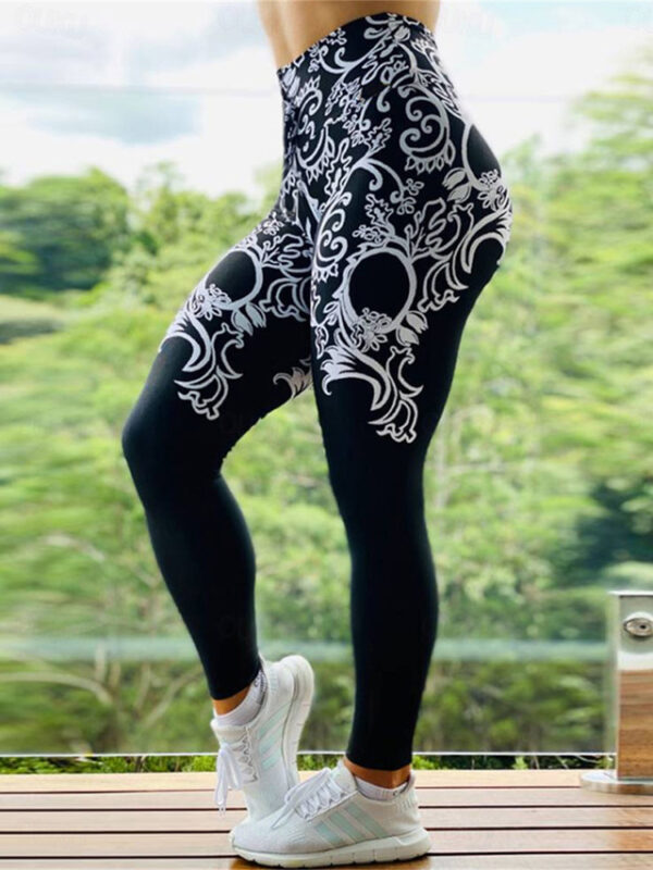 Women's Leggings Active Fashion Athletic Full Length High Waist Graphic Galaxy Tie Dye Print High Cut Breathability Comfortable Micro-elastic Outdoor